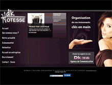 Tablet Screenshot of dk-hotesse.fr